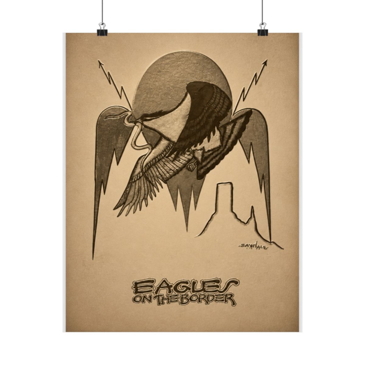 Eagles On The Border Poster - alternate angle 2, merchandise