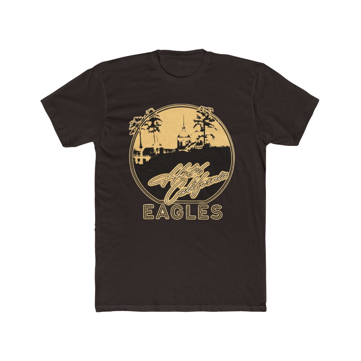 Eagles Premium Carbon T Shirt Hotel California (Black) (Back Print) - alternate angle 2, merchandise