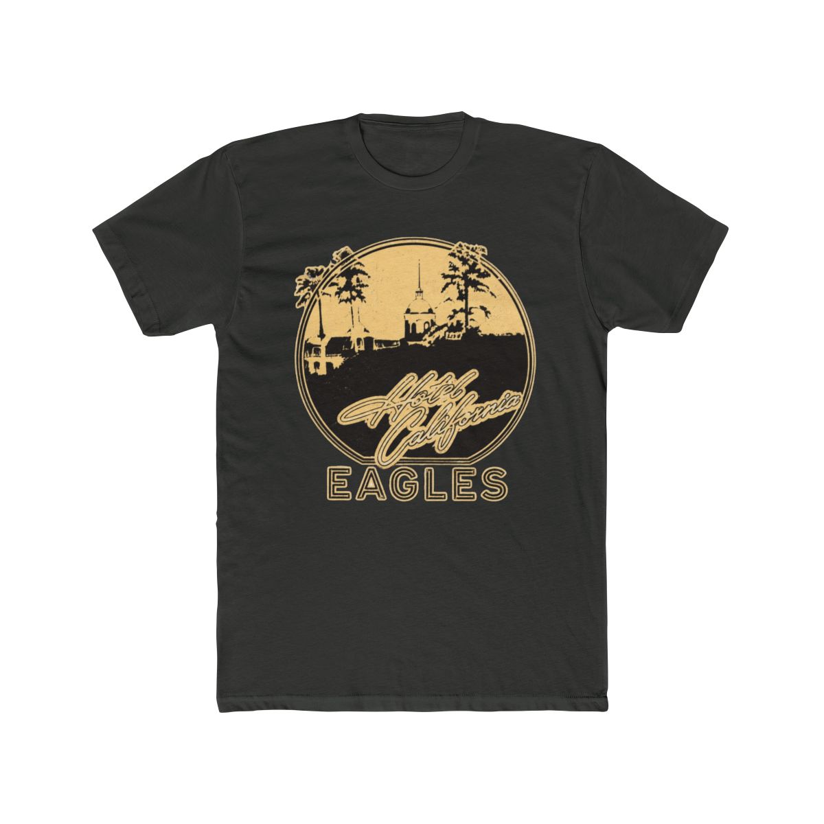 Eagles Premium Carbon T Shirt Hotel California (Black) (Back Print) - alternate angle 5, merchandise