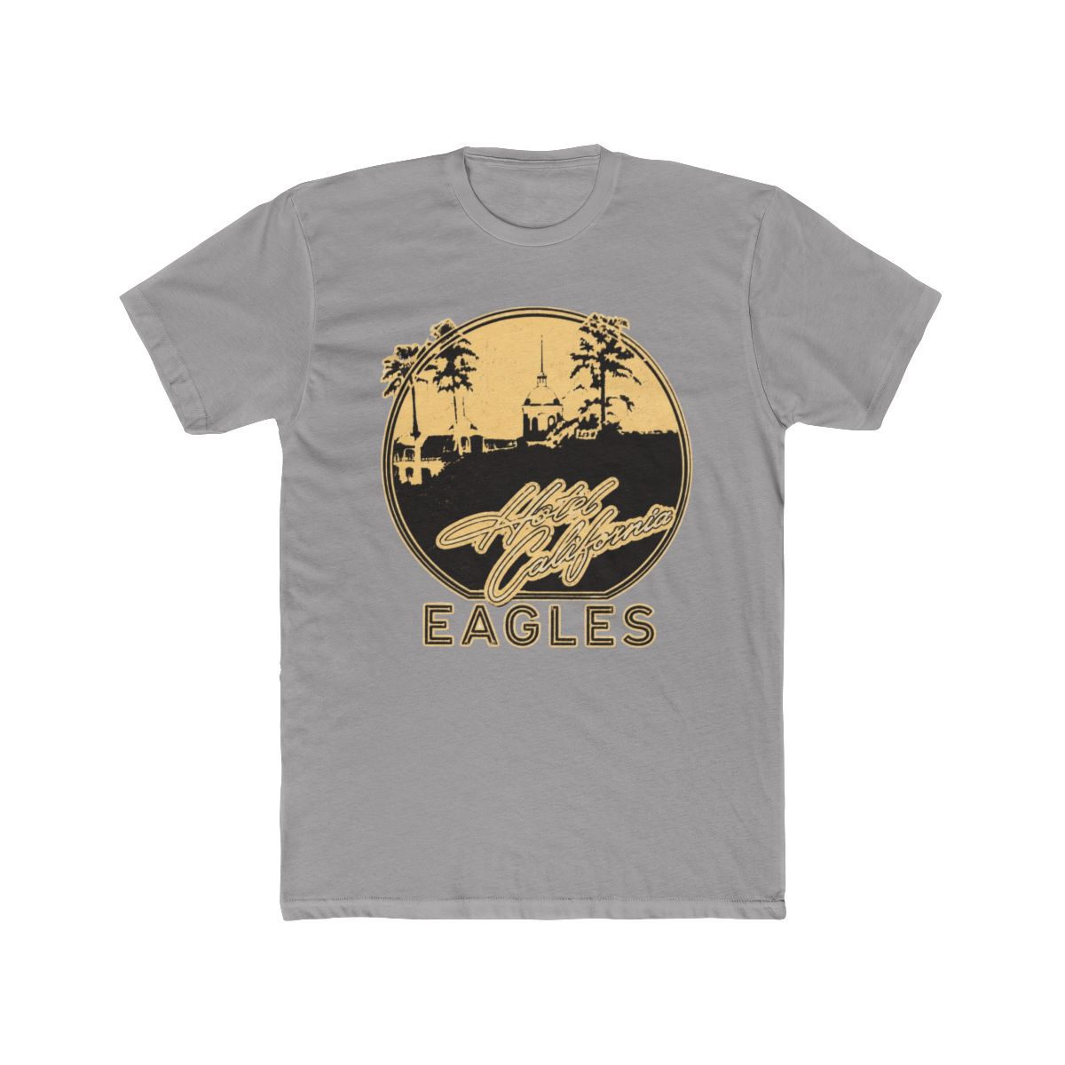 Eagles Premium Carbon T Shirt Hotel California (Black) (Back Print) - Official t-shirts merchandise