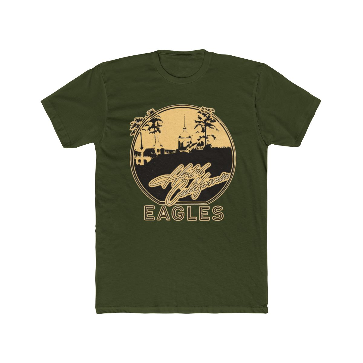 Eagles Premium Carbon T Shirt Hotel California (Black) (Back Print) - alternate angle 4, merchandise