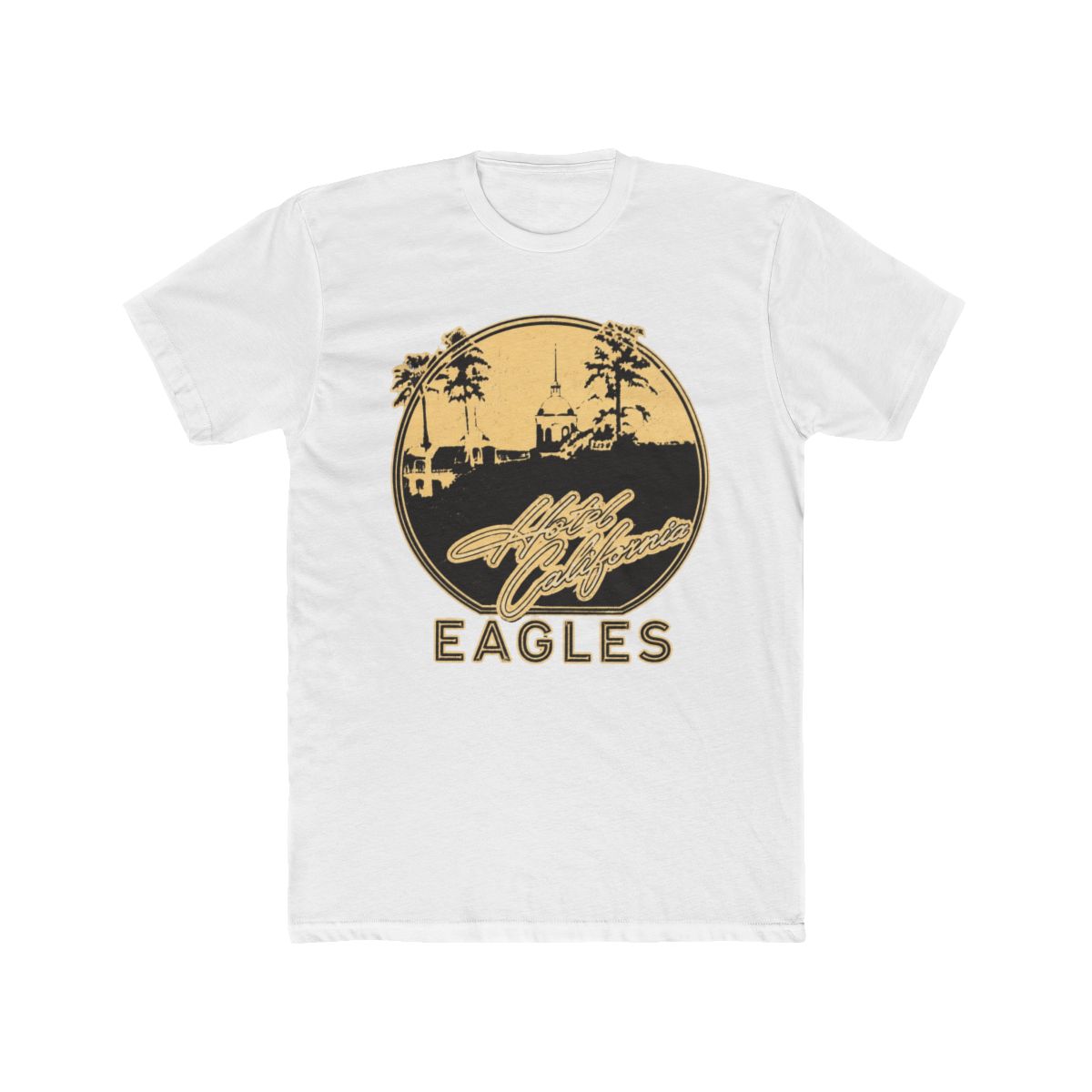 Eagles Premium Carbon T Shirt Hotel California (Black) (Back Print)