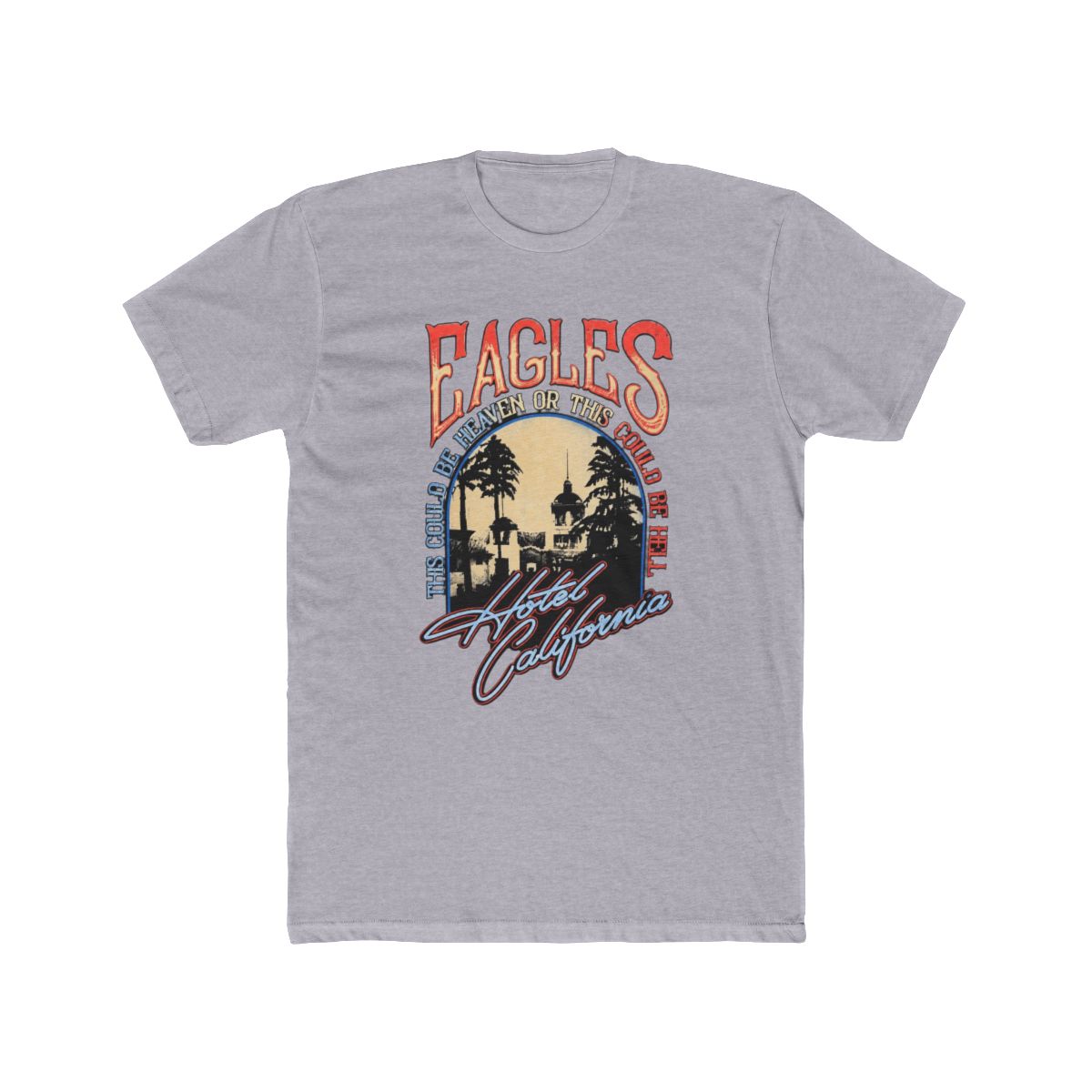 Eagles Premium Carbon T Shirt Heaven Or Hell (Black) - alternate angle 3, merchandise