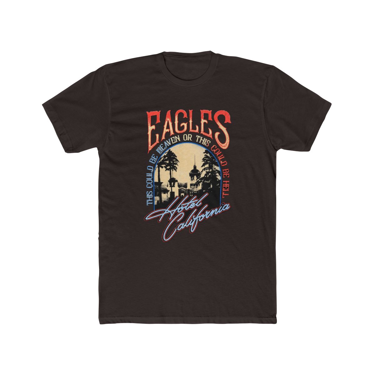 Eagles Premium Carbon T Shirt Heaven Or Hell (Black) - alternate angle 2, merchandise