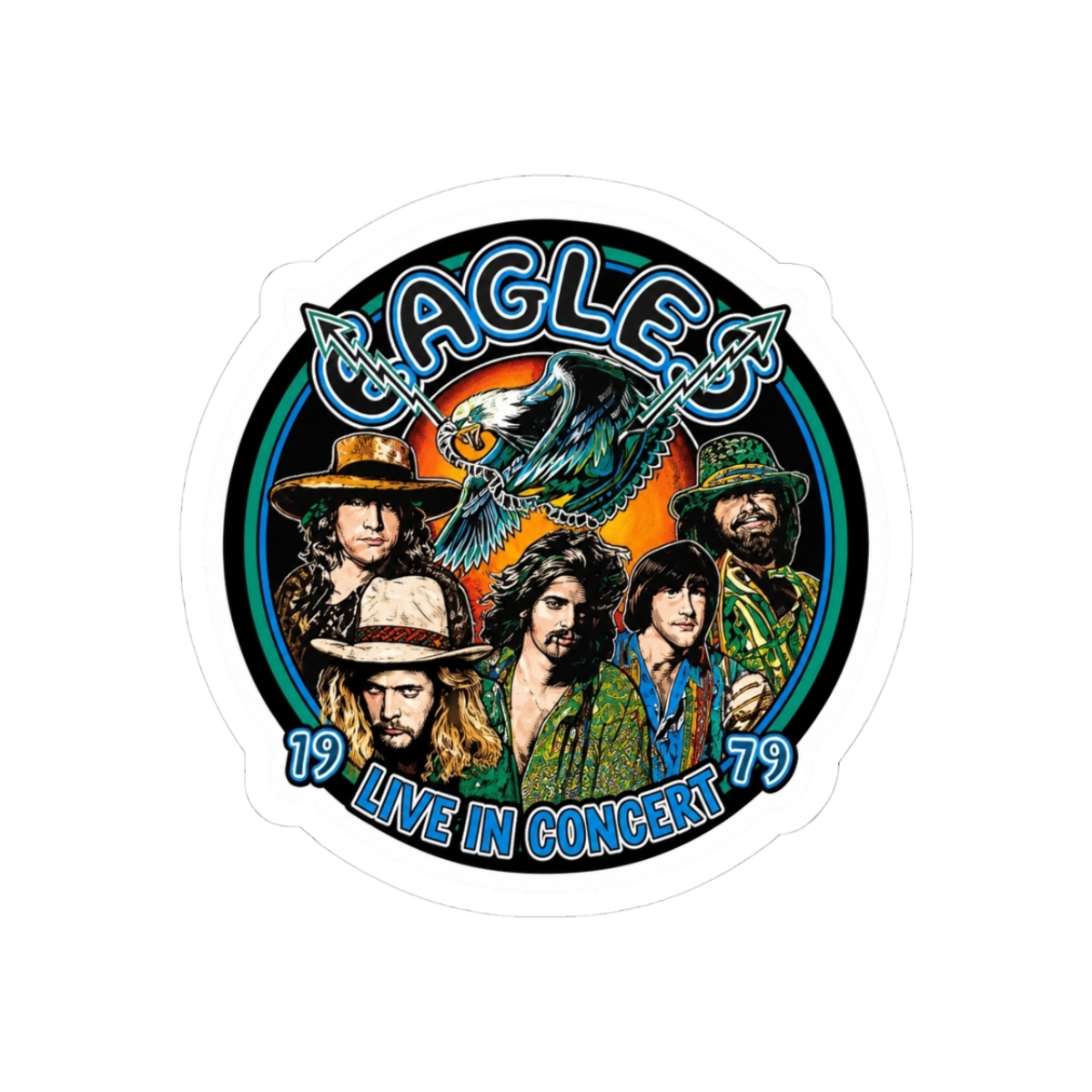 Official Eagles band Sticker - Official stickers merchandise