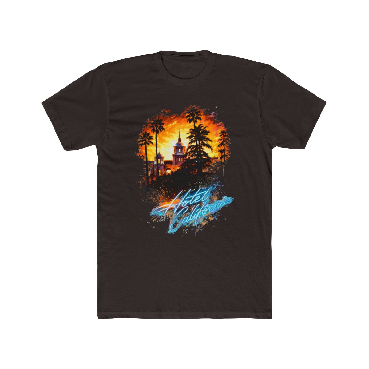 Eagles Hotel California Halftone T Shirt - alternate angle 3, merchandise